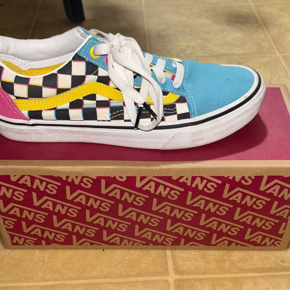 Vans Colorful Checkered Low-Top Sneakers